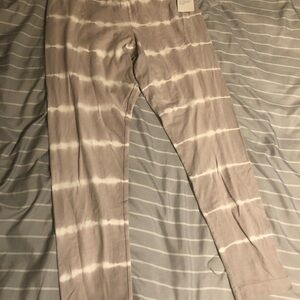Old Navy Lavender and White Tie-Dye Leggings